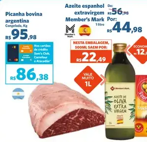 Picanha bovina argentina Congelada