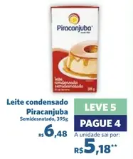 Leite condensado Piracanjuba Semidesnatado