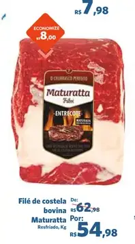 Filé de costela bovina Maturatta Resfriado