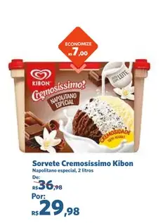 Sorvete Kibon Napolitano Especial