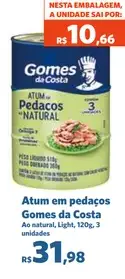 Atum em pedaços