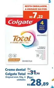 Creme dental Colgate Original Mint