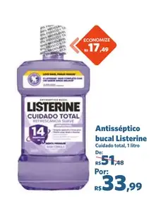 Antisséptico bucal Listerine Cuidado Total