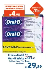 Creme dental Oral-B White Brilliant Fresh