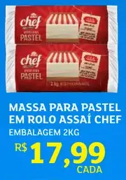 Massa para pastel Assaí Chef