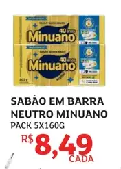 Sabão em Barra Minuano Neutro