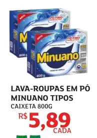 Lava-roupas em pó Minuano