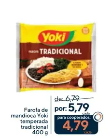 Farofa de mandioca Yoki Temperada tradicional