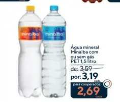 Água mineral Minalba Com gás