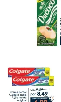 Creme dental Colgate Tripla Ação Menta