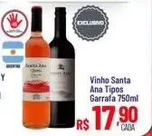 Vinho Santa Ana Tipos