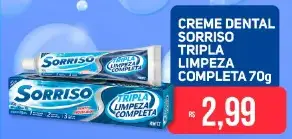 Creme dental Sorriso Tripla Limpeza Completa