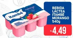 Bebida láctea Itambé Morango