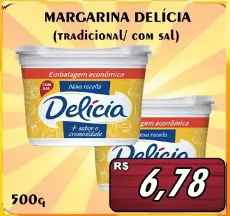 Margarina Delícia Tradicional com Sal