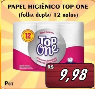 Papel higiênico Top One Folha dupla