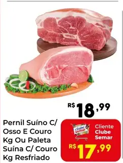 Pernil Suíno Com Osso e Couro