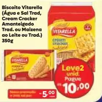 Biscoito Vitarella Cream Cracker Amanteigado Trad.