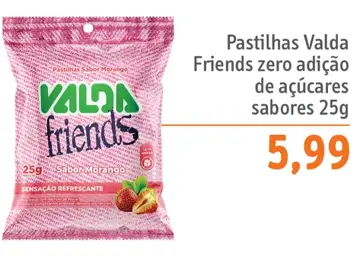 Pastilhas Valda Sabor Morango