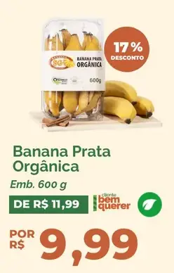 Banana Prata Orgânica