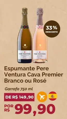 Espumante Cava Premier Pere Ventura Rosé