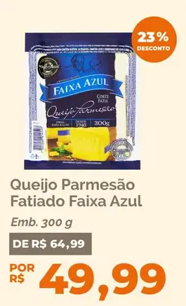 Queijo Faixa Azul Parmesão Fatiado