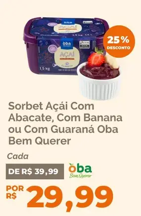Sorbet de Açaí Bem Querer Com Abacate