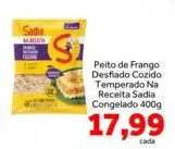 Peito de Frango Sadia Desfiado Cozido