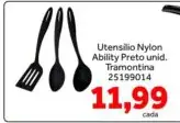 Utensílio Tramontina Nylon Preto