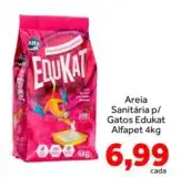 Areia Sanitária para Gatos Edukat Alfapet