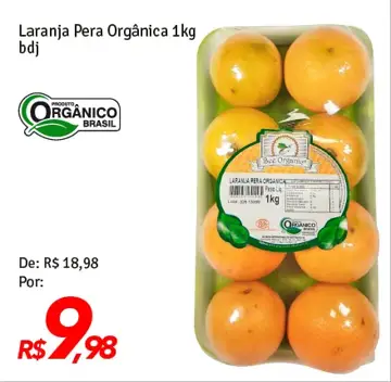 Laranja Pera Orgânica