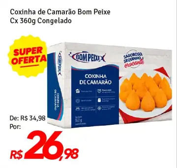 Coxinha de Camarão Bom Peixe
