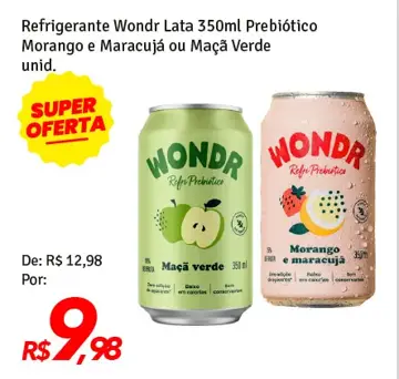 Refrigerante Wondr Maçã Verde