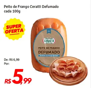 Peito de Frango Ceratti Defumado