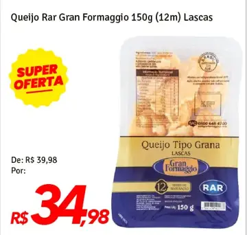Queijo RAR Gran Formaggio