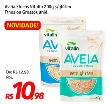 Aveia Vitalin Flocos Finos