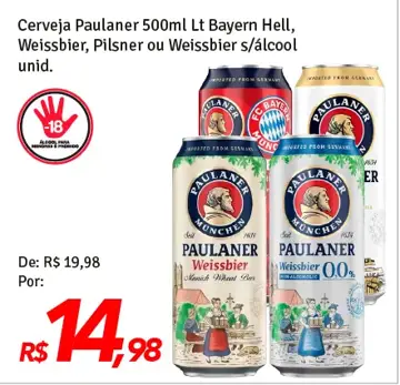 Cerveja Paulaner Bayern Hell