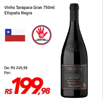 Vinho Tarapacá Gran Etiqueta Negra