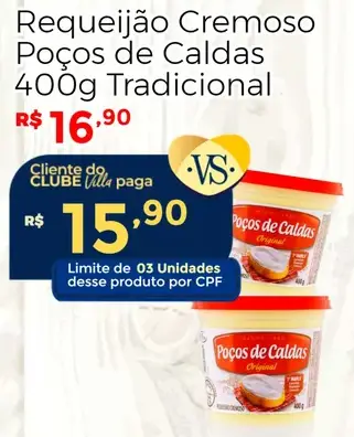 Requeijão Cremoso Poços de Caldas Original