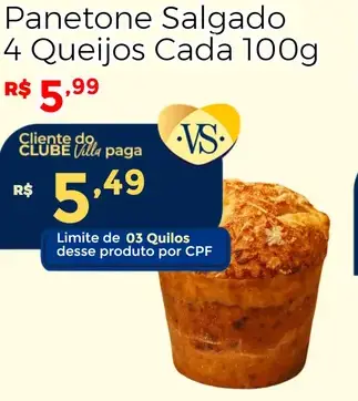 Panetone 4 Queijos