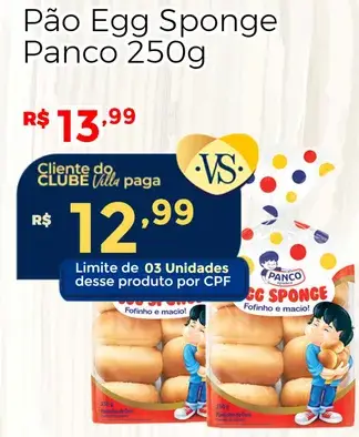 Pão Egg Sponge Panco