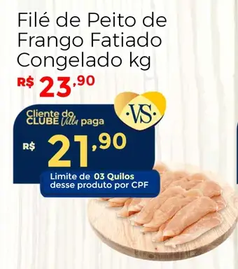 Filé de Peito de Frango Fatiado