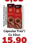 Cápsulas Tres Chocolate