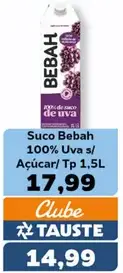 Suco Bebah 100% Uva sem Açúcar