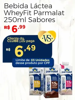 Bebida Láctea WheyFit Parmalat Coco com Batata Doce