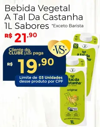 Bebida Vegetal A Tal Da Castanha