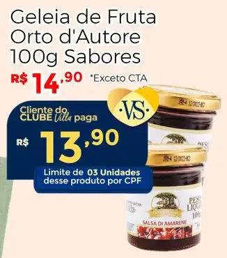 Geleia de Fruta Orto d'Autore