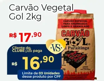 Carvão Vegetal Gol