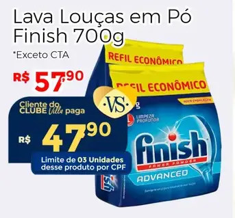 Lava Louças em Pó Finish Advanced