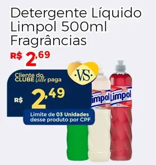 Detergente líquido Limpol