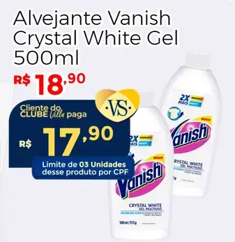 Alvejante Vanish Crystal White Gel